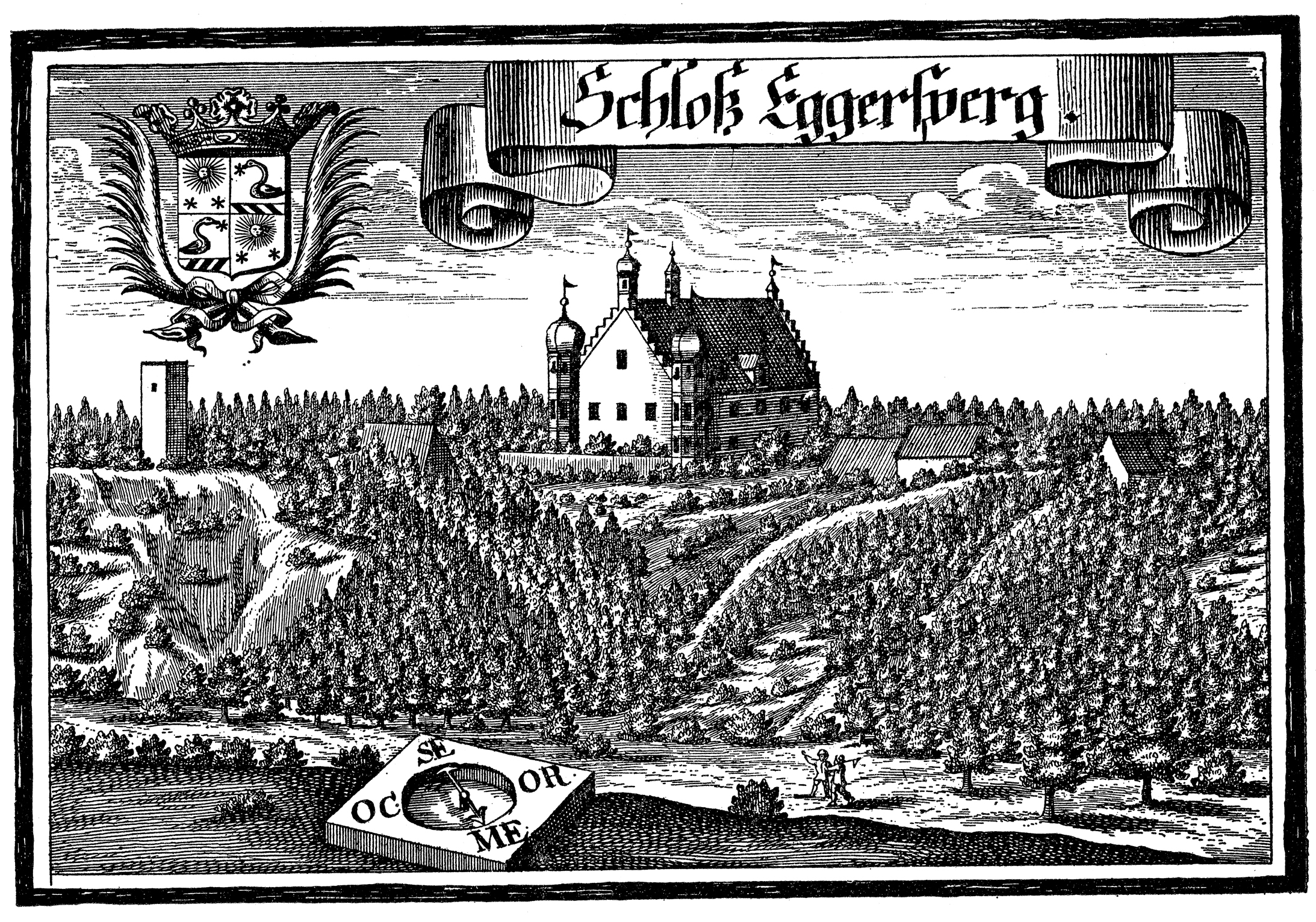 Kupferstich der Hofmark Eggersberg